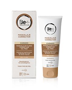 BE+ MAQUILLAJE FLUIDO CORRECTOR OIL FREE SPF 20  1 ENVASE 40 ML PIEL CLARA