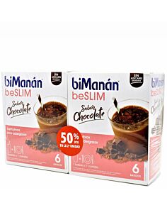 BIMANAN BESLIM SUSTITUTIVO DUPLO 50% BATIDO 6 SOBRES 50 G SABOR CHOCOLATE