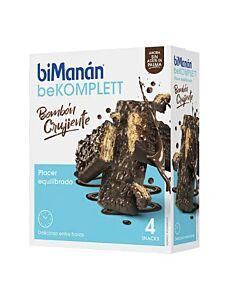 BIMANAN BEKOMPLETT SNACK BARQUILLO BOMBON CRUJIENTE  4 UNIDADES 25 G