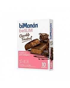 BIMANAN BESLIM SUSTITUTIVO  10 BARRITAS 31 G SABOR CHOCOLATE FONDANT