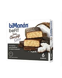 BIMANAN BEFIT PROTEINA  6 BARRITAS 27 G SABOR CHOCOLATE COCO