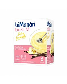 BIMANAN BESLIM SUSTITUTIVO NATILLA  6 SOBRES 55 G SABOR VAINILLA