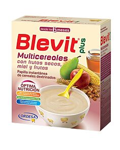 BLEVIT PLUS MIEL FRUTOS SECOS Y FRUTAS MULTICEREALES 1 ENVASE 600 G