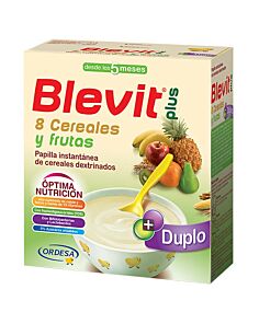 BLEVIT PLUS DUPLO 8 CEREALES Y FRUTAS  1 ENVASE 600 G