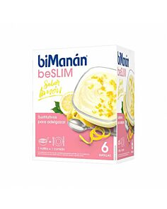 BIMANAN BESLIM SUSTITUTIVO NATILLA  6 SOBRES 50 G SABOR LIMON