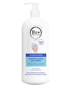 BE+ PEDIATRICS CHAMPU SUAVE SIN JABON  1 ENVASE 300 ML