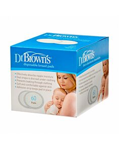 DISCOS ABSORBENTES LACTANCIA DR BROWN,S DESECHABLES 60 UNIDADES