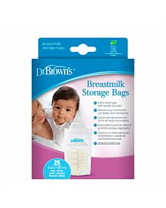 DR BROWN'S BOLSAS PARA ALMACENAR LECHE MATERNA 25 UNIDADES