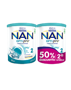 NAN OPTIPRO 2 LECHE DE CONTINUACION  2 ENVASES 800 G