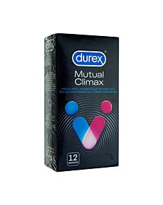 DUREX MUTUAL CLIMAX PRESERVATIVOS 12 UNIDADES