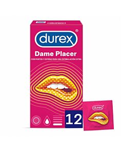 DUREX DAME PLACER PRESERVATIVOS 12 UNIDADES