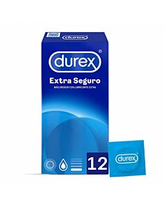 DUREX EXTRA SEGURO PRESERVATIVOS 12 UNIDADES