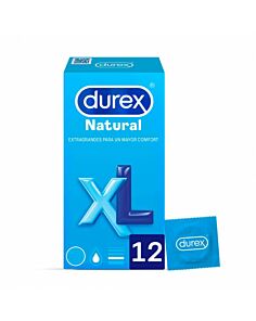 DUREX NATURAL XL PRESERVATIVOS 12 UNIDADES