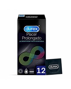 DUREX PLACER PROLONGADO PRESERVATIVOS 12 UNIDADES