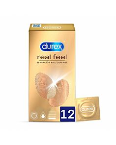 DUREX REAL FEEL PRESERVATIVO SIN LATEX 12 UNIDADES