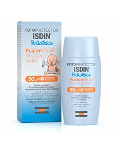 FOTOPROTECTOR ISDIN SPF 50 FUSION FLUID MINERAL PEDIATRICS BABY 1 ENVASE 50 ML