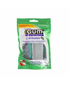 GUM- 890 EASY FLOSSERS SEDA DENTAL APLICADOR 30 UNIDADES