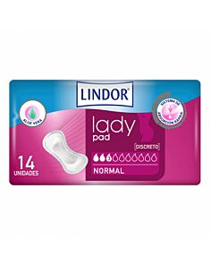 ABSORBENTE INCONTINENCIA ORINA LIGERA MOLICARE PREMIUM LADY PAD 3 GOTAS 14 UNIDADES