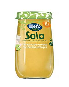 HERO BABY SOLO MENESTRA VERDURAS CON DORADA  1 ENVASE 190 G