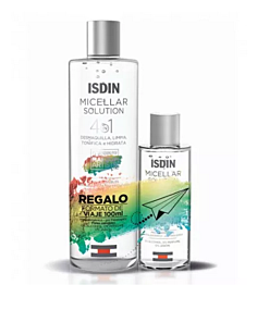 ISDIN PACK AGUA MICELAR SOLUCION 400 ML + 100 ML