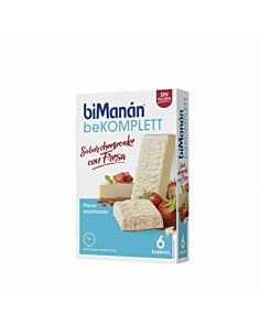 BIMANAN BEKOMPLETT SNACK  6 BARRITAS 35 G SABOR CHEESECAKE CON FRESA