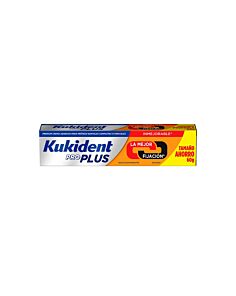 KUKIDENT PRO PLUS LA MEJOR FIJACION  1 ENVASE 60 G SABOR NEUTRO