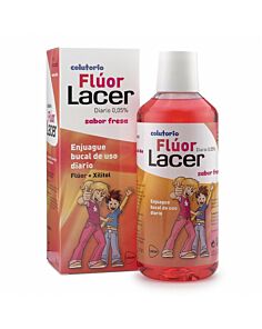 LACER COLUTORIO FLUOR DIARIO 0,05 %  1 ENVASE 500 ML SABOR FRESA