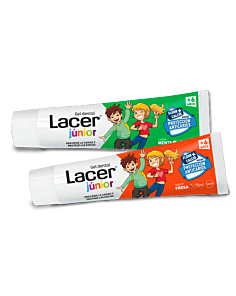 LACER JUNIOR GEL DENTAL  1 TUBO 75 ML SABOR MENTA