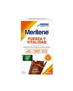 MERITENE FUERZA Y VITALIDAD BATIDO  15 SOBRES 30 G SABOR CHOCOLATE