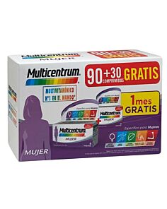 MULTICENTRUM MUJER  90 + 30 COMPRIMIDOS PACK PROMOCIONAL