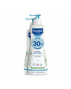 MUSTELA PACK BABYGEL 750 ML + HYDRA BEBE 500 ML