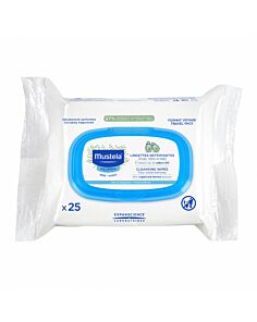 MUSTELA TOALLITAS LIMPIADORAS PAQUETE  25 TOALLITAS