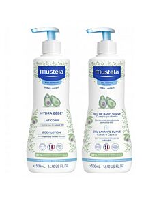 MUSTELA HYDRA BEBE 500 + GEL DE BAÑO 500 ML