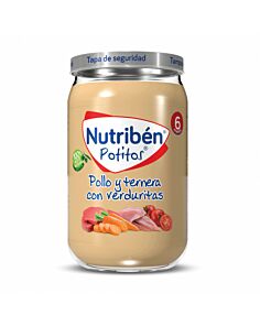 NUTRIBEN POLLO Y TERNERA CON VERDURITAS  1 POTITO 235 G