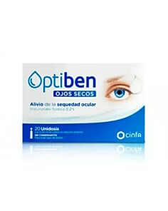 OPTIBEN OJOS SECOS  20 AMPOLLAS UNIDOSIS 0,25 ML