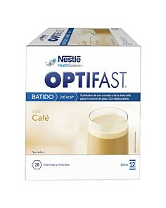 OPTIFAST BATIDO  12 SOBRES 55 G SABOR CAFE