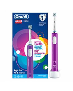 CEPILLO DENTAL ELECTRICO RECARGABLE INFANTIL ORAL-B JUNIOR MORADO