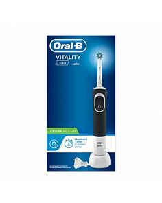 CEPILLO DENTAL ELECTRICO RECARGABLE ORAL-B VITALITY 100 CROSS ACTION NEGRO