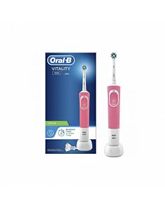 CEPILLO DENTAL ELECTRICO RECARGABLE ORAL-B VITALITY 100 CROSS ACTION ROSA