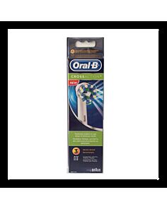 CEPILLO DENTAL ELECTRICO RECAMBIO ORAL-B CROSS ACTION EB50RB 3 CABEZALES