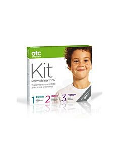 OTC ANTIPIOJOS KIT 1 2 3 PERMETRINA 1.5 %  KIT