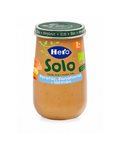 HERO BABY SOLO PATATAS ZANAHORIA Y SALMON  1 ENVASE 190 G