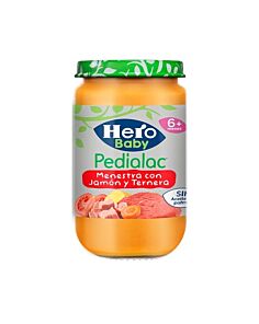 HERO BABY MENESTRA VERDURAS CON TERNERA Y JAMON  2 TARROS 235 G BIPACK