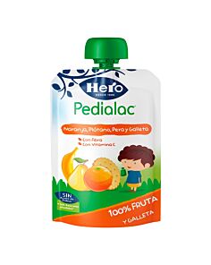 PEDIALAC ÑAM HERO BABY SABOR NARANJA, PLATANO, PERA Y GALLETAS 100 GR