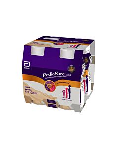 PEDIASURE DRINK  4 BOTELLAS 200 ML SABOR VAINILLA