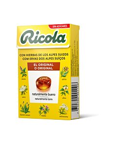 RICOLA CARAMELOS SIN AZUCAR HIERBAS CON STEVIA  1 ENVASE 50 G