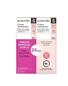 SUAVINEX CREMA ANTIESTRIAS  2 ENVASES 250 ML