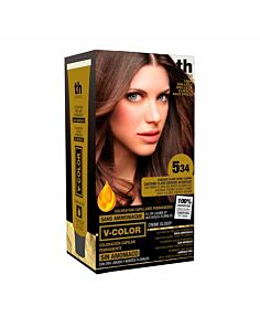 TH PHARMA VITALIA SIN AMONIACO COLORACION CAPILAR PERMANENTE COLOR 5.34 CASTAÑO CLARO DORADO
