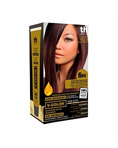 TH PHARMA VITALIA SIN AMONIACO COLORACION CAPILAR PERMANENTE COLOR 6.65 RUBIO OSCURO ROJO CAOBA