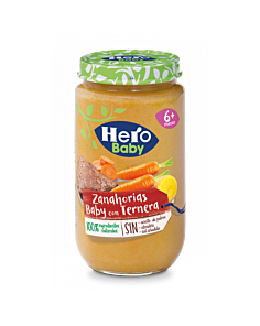 HERO BABY ZANAHORIAS BABY CON TERNERA  1 TARRO 235 G